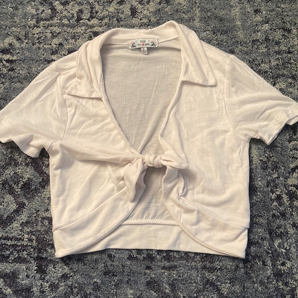 tie up white top sexy teacher style